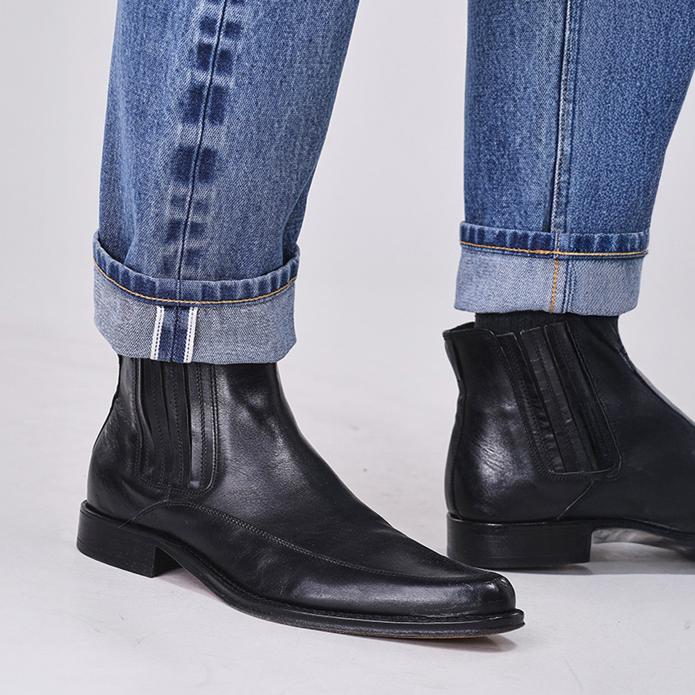 WRANGLER กางเกงยีนส์ (ริมดำ) ผู้ชาย คอลเลคชั่น Beyond Indigo เอวกลาง ทรงตรง รุ่น WR S426MGREN30 สียีนส์กลาง — صورة 5