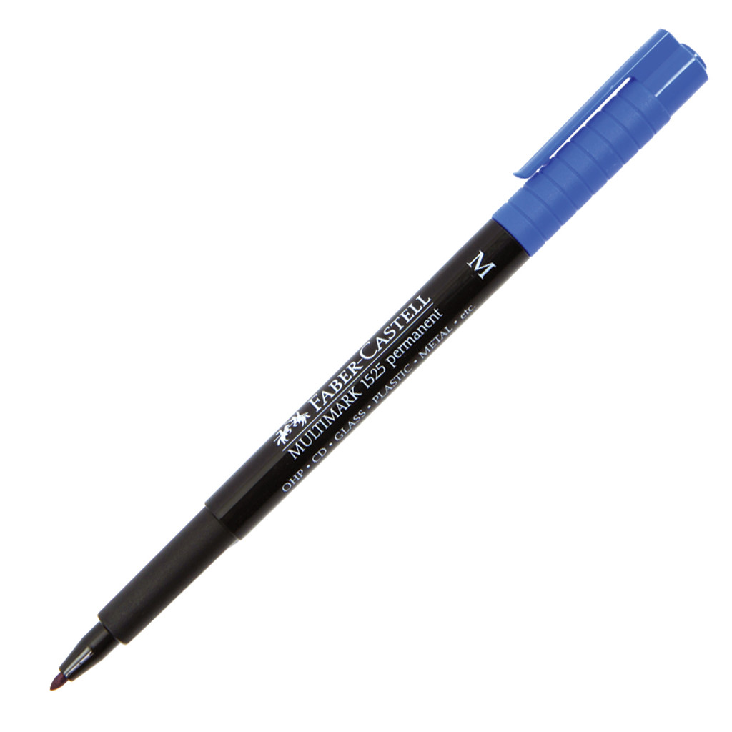 FABER-CASTELL قلم للشفافيات دائم 1 مم أزرق