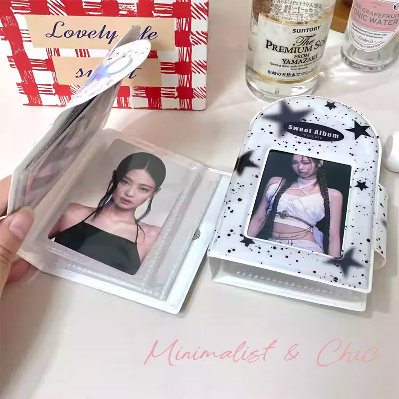 รวม แฟ้มการ์ด1ช่อง แฟ้มกระดุม แฟ้มสะสมการ์ด อัลบั้มรูป 3นิ้ว โพลารอยด์ สําหรับเก็บการ์ดโลโม่