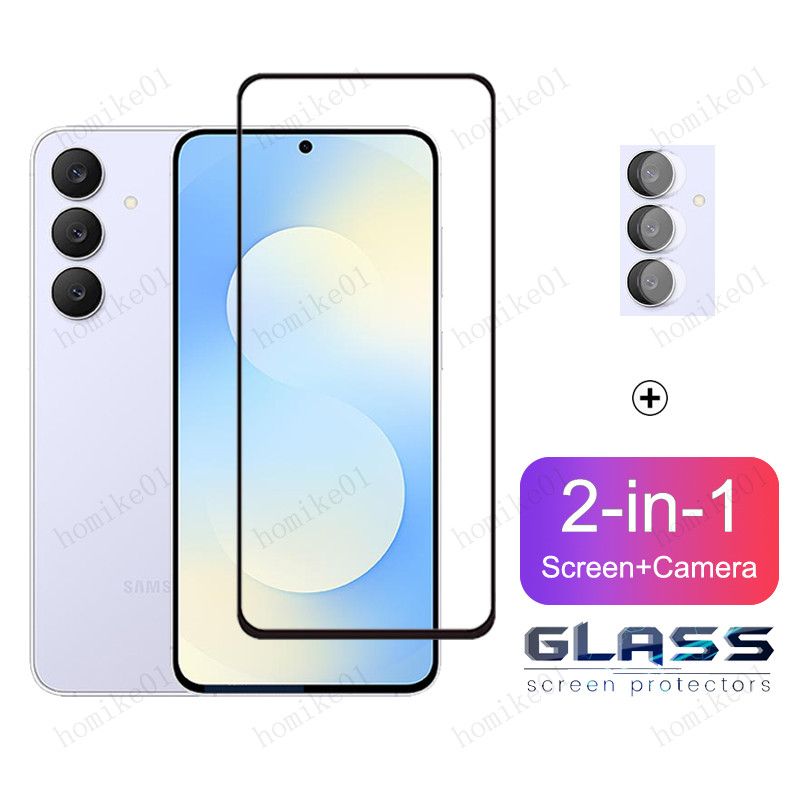 Samsung S25 FEกระจกนิรภัยสําหรับSamsung A56 A36 A26 A06 A05 A05s A10 A10s A01 A02 A02s S25 Edge S22 