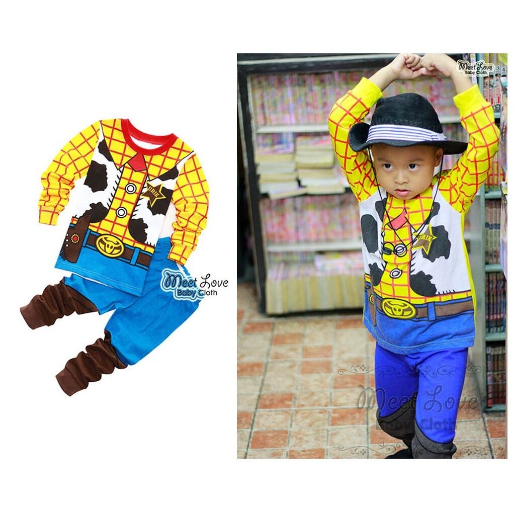 ชุดแฟนซีเด็ก ชุดวู้ดดี้ Woody ชุด Toy Story Cowboy ชุดคาวบอย