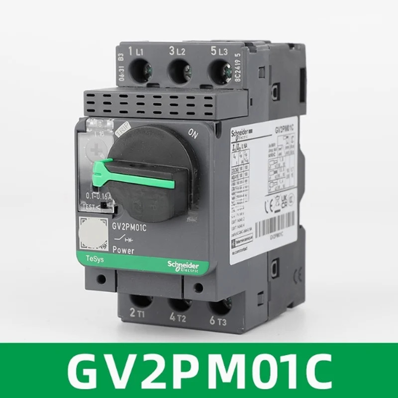 Original GV2 Schneider ไฟฟ้า GV2-PM01C เทอร์โมแม่เหล็กมอเตอร์ Circuit Breaker ป้องกัน GV2PM01C 0.1-0