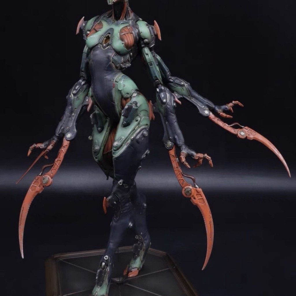 Four-Blade Mantis Queen gk รุ่นสีขาวสยองขวัญครบชุดเทคโนโลยี Transformers Mecha Gundam Alien Machine 