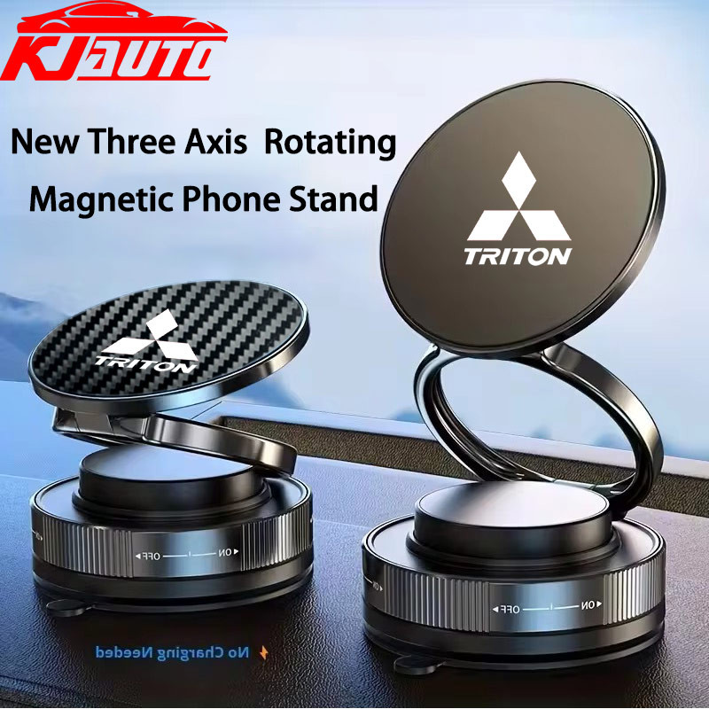 Mitsubishi Triton Car Vacuum Cup Phone Mount Magnetic 360°ที่วางโทรศัพท์ดูดสูญญากาศแบบปรับได้สําหรับ