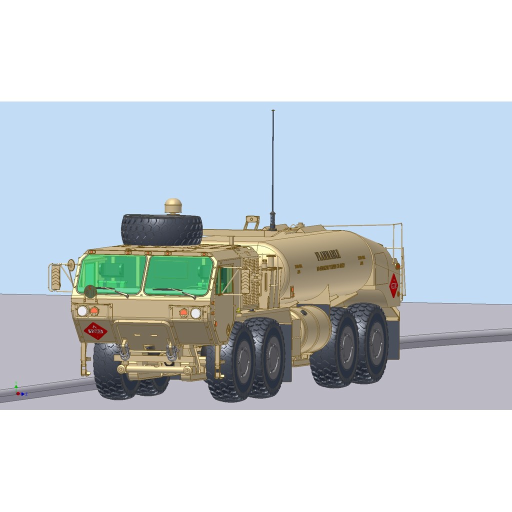 HEMTT A4 Military Card Model 3D Drawing stp Format Inventor Design