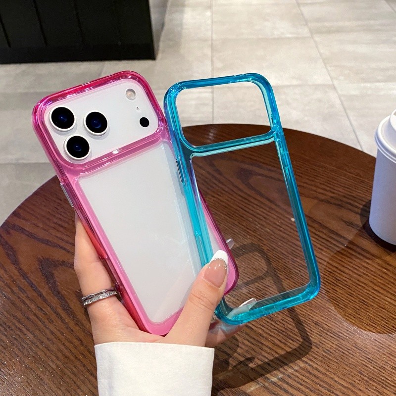 Space Anti-fall อะคริลิคเคสโทรศัพท์สําหรับ iPhone17 16Plus 14Pro 15Promax 13 12Pro 11 SE3 78PLUS XR XSMAX เคสโทรศัพท์เต็มรูปแบบ