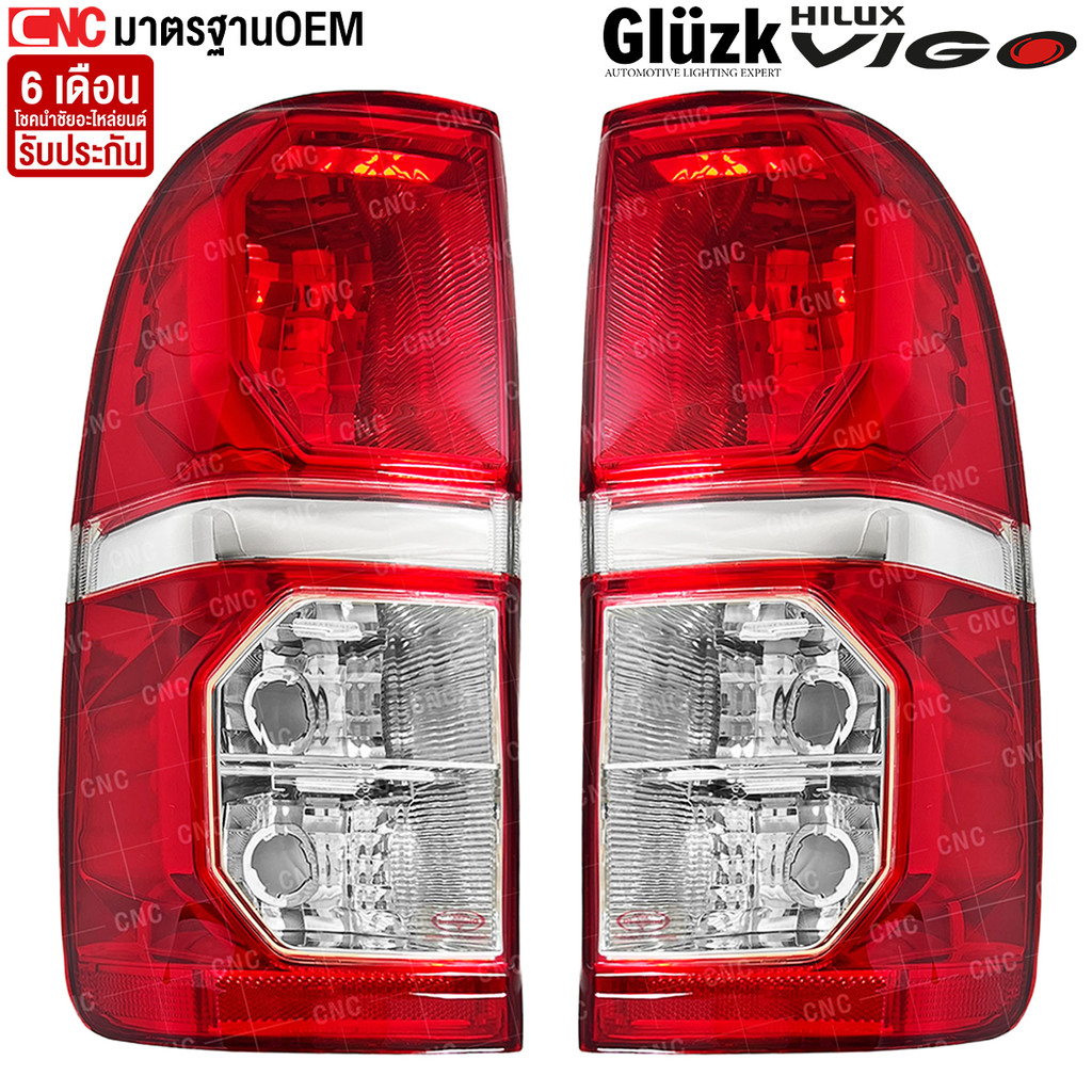Gluzk ไฟท้าย TOYOTA VIGO CHAMP วีโก้ ปี 2004-2014 ทุกรุ่นใส่ได้ งานสวย เข้ารูป มาตรฐานOEM HILUXแชมป์