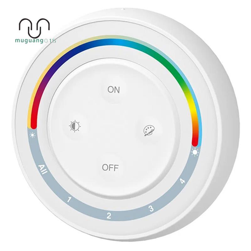 [ลดราคา M5]S2W+ 4-Zone 2.4GHz Rainbow Remote ปรับความอิ่มตัว CCT/Brightness Switch สําหรับ Series Bu