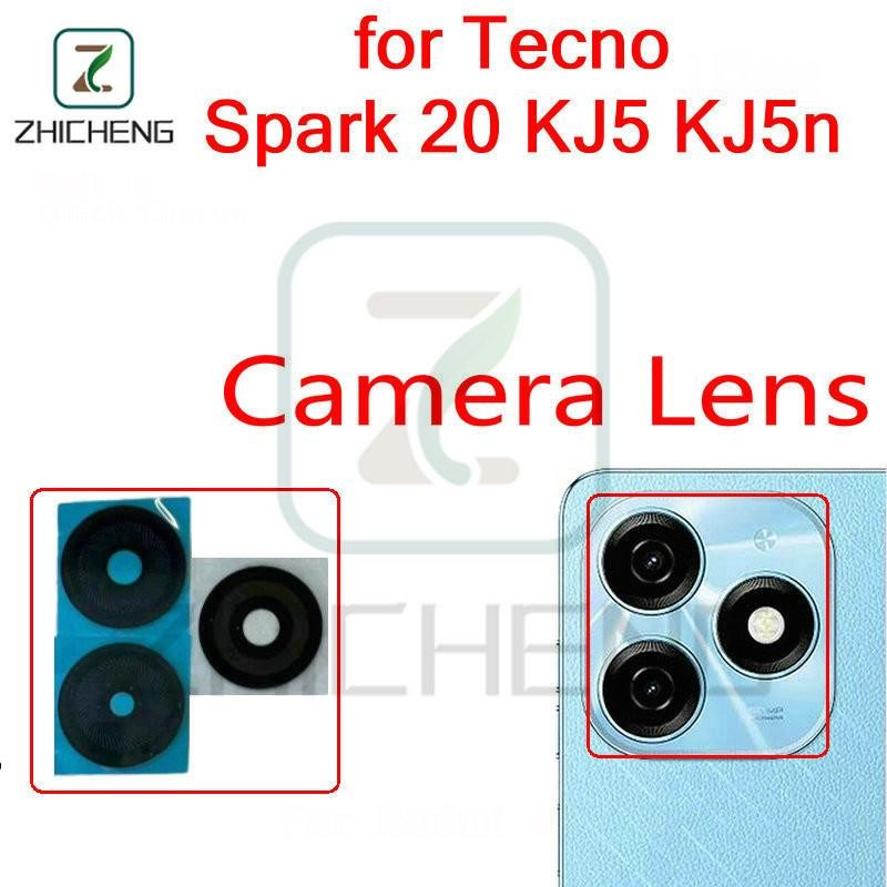 สําหรับ Tecno Spark 20 KJ5 KJ5n ฝาครอบเลนส์กล้องด้านหลังพร้อมสติกเกอร์