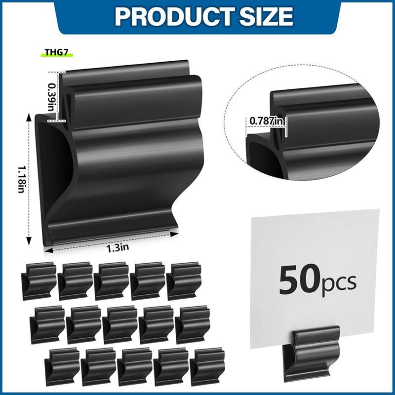 Belinda750 ชิ้นสีดําป้ายคลิปนํามาใช้ใหม่ป้ายคลิปบนผู้ถือป้ายนํามาใช้ใหม่ราคาแท็กถาดผู้ถือป้ายสําหรับ