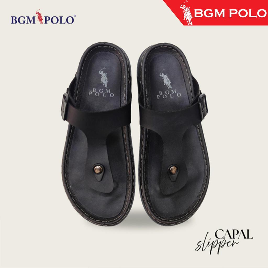 BGM POLO รองเท้าแตะผู้ชาย BERLIN STYLE-BP-BOM131SBS-KC Leather Flip