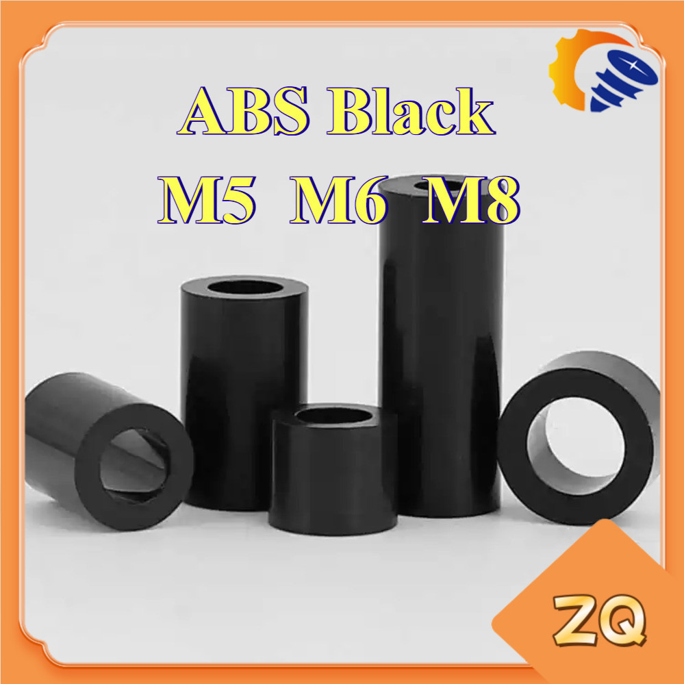 คอลัมน์แยก ABS สีดําผ่านคอลัมน์แขนไนลอน, คอลัมน์แยกฉนวน M5/M6/M8 ZQ-MB