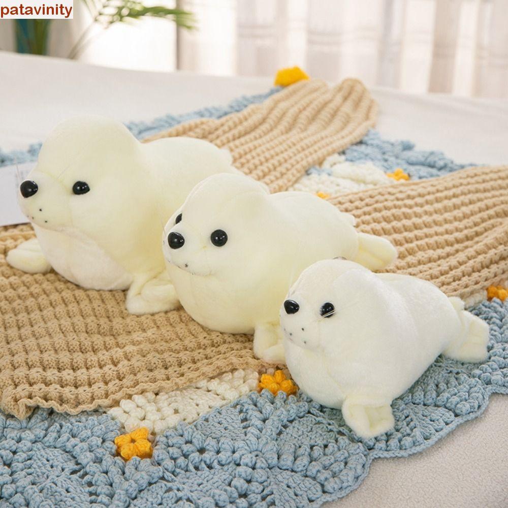 PATAVINITY Seal ตุ๊กตาตุ๊กตา,สัตว์หมอน Fluffy Seal Plush ตุ๊กตาของเล่น,แฟชั่นน่ารัก Soft Sea Lion Pl