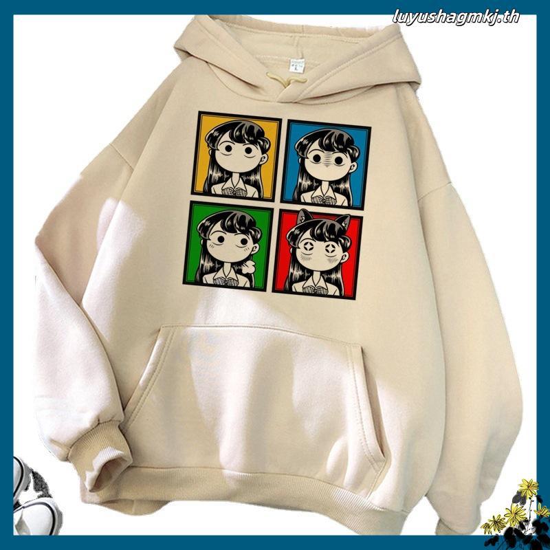 เสื้อกันหนาว มีฮู้ด ลายกราฟฟิค Komi Cant Communicate Komi Shouko 2022 Ulzzang y2k สไตล์ฮาราจูกุ สําห