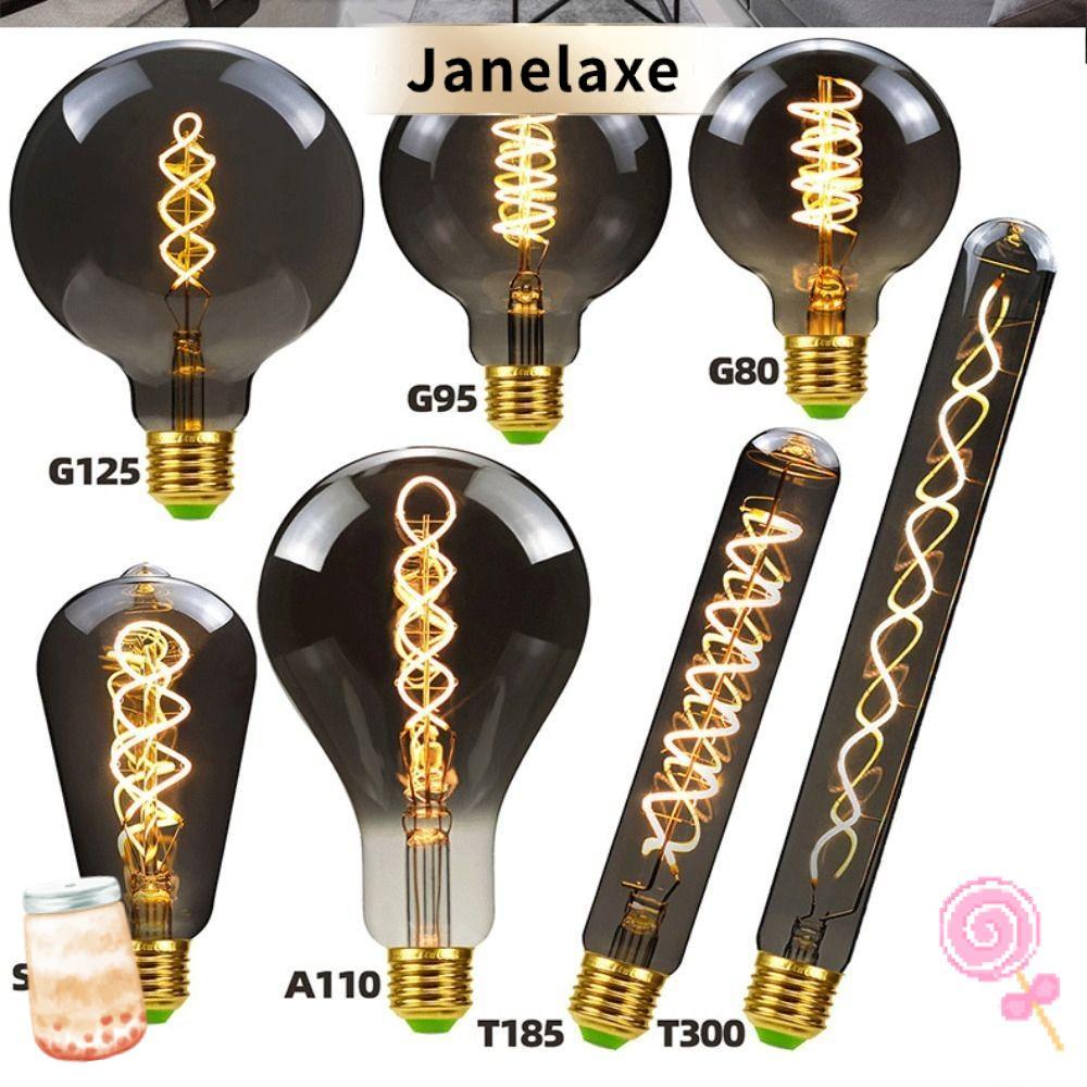 JANELAXE Vintage Retro Bulb, Glass Edison Lamp Filament, hot Antiqueไส้ Filament E27 220V Edison Lam
