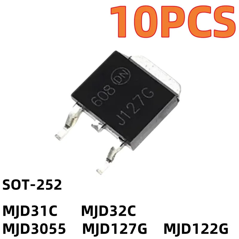 5PCS MJD31C MJD32C MJD3055 MJD127G MJD122G SMT SOT-252 Field Effect ทรานซิสเตอร์