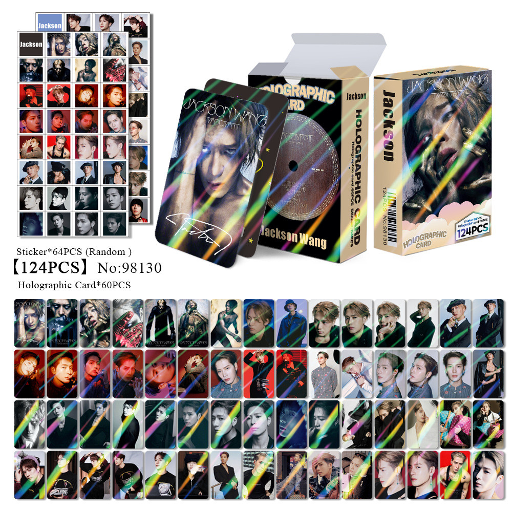 124pcs GOT7 Jackson Wang MAGICMAN 2 YOI เลเซอร์โฮโลแกรม Lomo การ์ด Karma Photocards The Star Chapter
