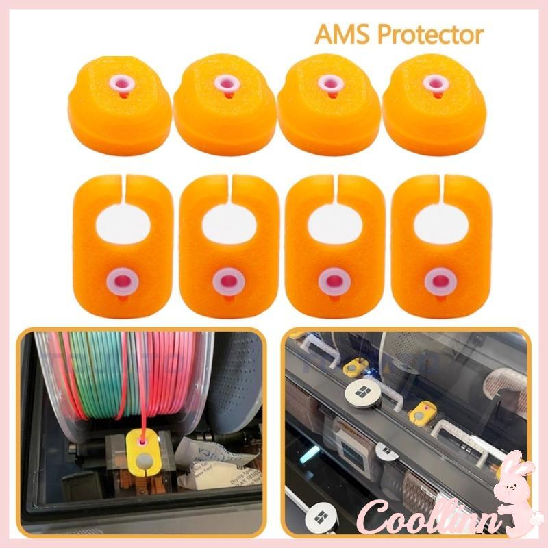 COO 4 ชิ้นเครื่องพิมพ์หัวฉีด Guard เซรามิคความร้อน Feed คอ Protector ติดตั้งง่ายสําหรับ X1 X1C P1P P