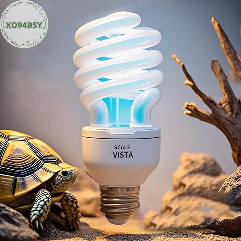 XO94BSY 1 ชิ้น 13/26W UV Rays ประหยัดพลังงาน Terrarium Basking Light 5.0 10.0 UVB สัตว์เลื้อยคลานโคม