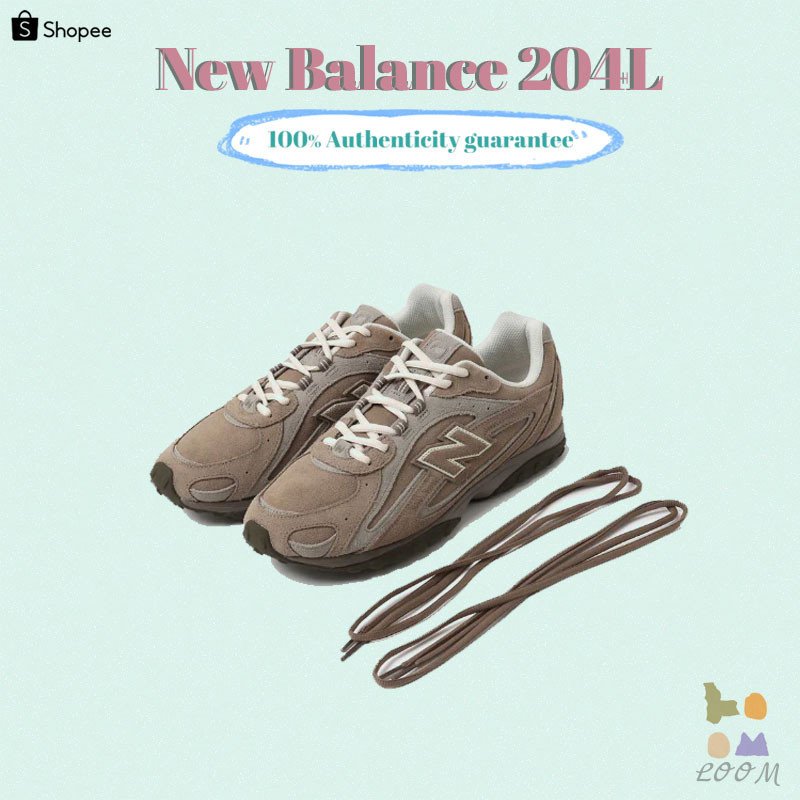 ✨พรีออเดอร์（100% รับประกันของแท้）แถมเชือกสีเลือกสีได้ NEW BALANCE U204L รองเท้าผ้าใบ