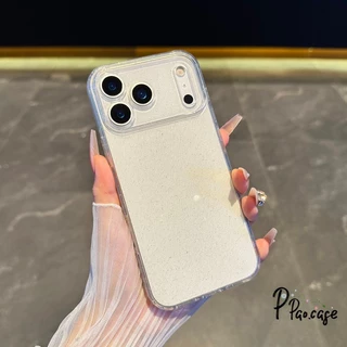 เคสไอโฟน11 16 เหมาะสำหรับ IPhone 15 16 12 11 13 17 14 Pro Max X XS XR Max 14 1516 7 8 Plusผงประกายสีทึบแสงใสป้องกันการตก