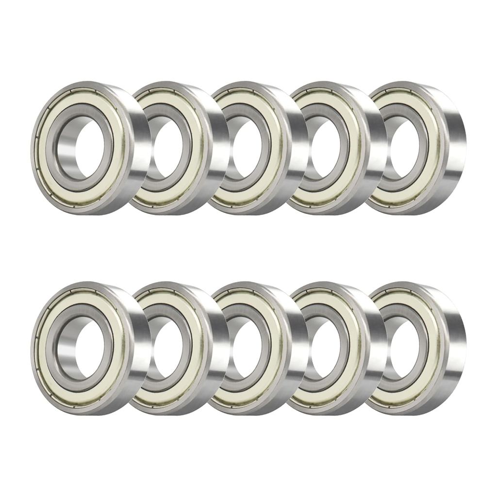 R188ZZ 10 PCS Deep Groove Ball Bearing ID 1/4 "OD 1/2 "Wid 3/16" Double Metal Shielded Ball Bearing 