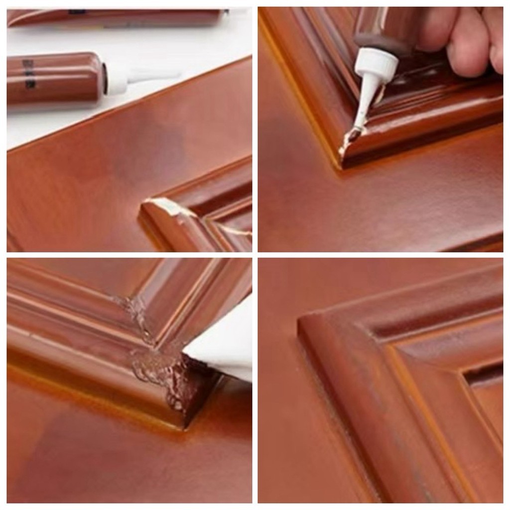 📍 สีซ่อมไม้ สี ซ่อม เฟอนิเจอร์ สีโป้ว เพ้นท์ งานไม้ ซ่อมรอยขีดข่วน อุดรอยแตก รุ่นอัพเกรด เนื้อเนียน ทนทาน 📍 - รูปที่ 6