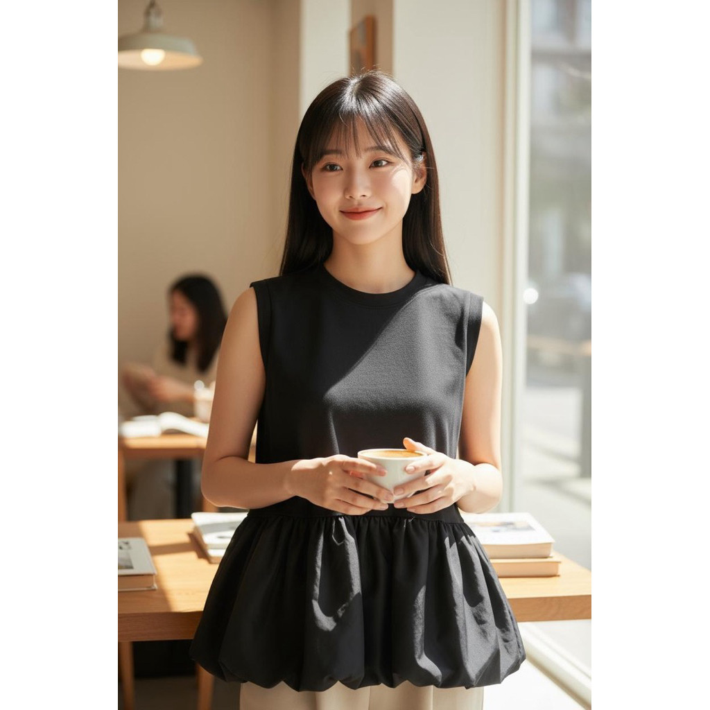 Tq88indonesia เสื้ออินเทรนด์ / INNER BALOON MELODY / เสื้อแขนกุด