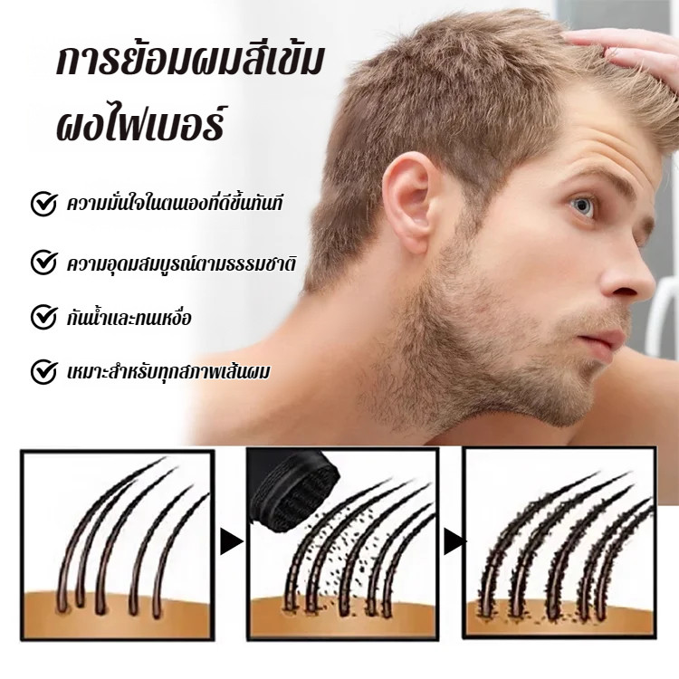 🩵มีคนจำนวนมากซื้อ🩵 【มีผลทันที คงอยู่ได้นาน 10 วัน】คอนซีลเลอร์ปิดเหม่ง กันน้ำ/กลบรอยล้านบนศีรษะ​/​​คอนซีลเลอร์สำหรับคนผมบาง​/ร์ป้องกันรอยเปื้อนติดทนนานกันน้ําและกันเหงื่อ - รูปที่ 4