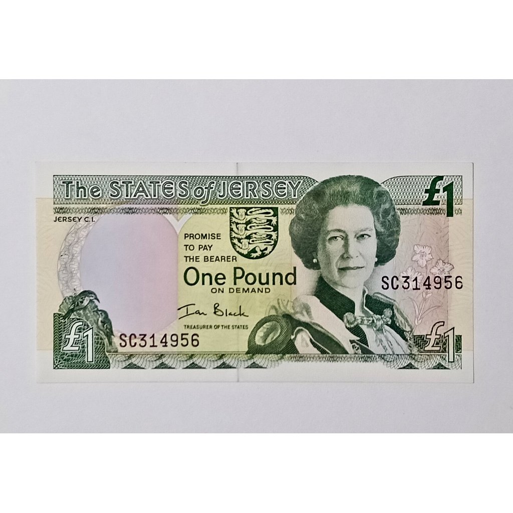 เจอร์ซีย์ กระดาษ 1 ปอนด์ 1989-2000 ปี UNCIRCULATED Random Number