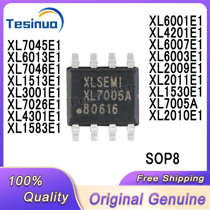 5PCS XL7005A XL1583E1 XL2009E1 XL1513E1 XL1530E1 XL2010E1 XL2011E1 XL3001 XL4201E1 XL4301 XL600 XL1E