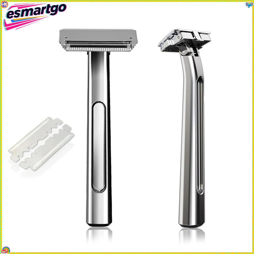 20T Glide Pro 4D Super Double-edge Safety Razor Half Blade Shaver With Travel Leather Storage Bag fo
