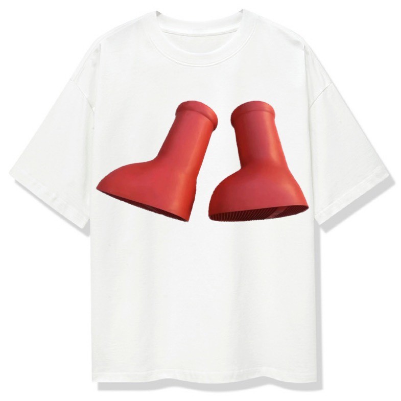 อิสระ MSCHF Atong รองเท้าสีแดงไม้บรรจุภัณฑ์กล่องเดิม