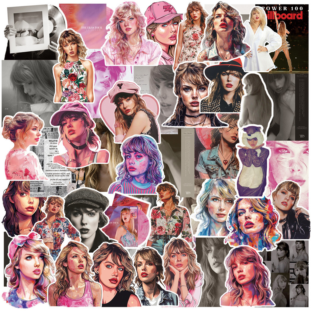 สติ๊กเกอร์ Zhang Taylor Taylor Swift Mold Singer Guitar สติ๊กเกอร์สร้างสรรค์20251023