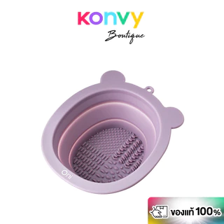 Oni Brush Cleansing Bowl ชามล้างแปรงซิลิโคนพับได้โอนิ สีชมพูซากุระ ล้างแปรงสะอาดล้ำลึก พกพาสะดวก