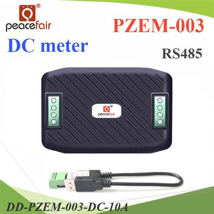 .DC มิเตอร์ดิจิตอล PZEM-003 IoT โมดูล RS485 ช่วงการวัด 0-10A 0-300V พร้อมสายไฟ RS485 USB DD