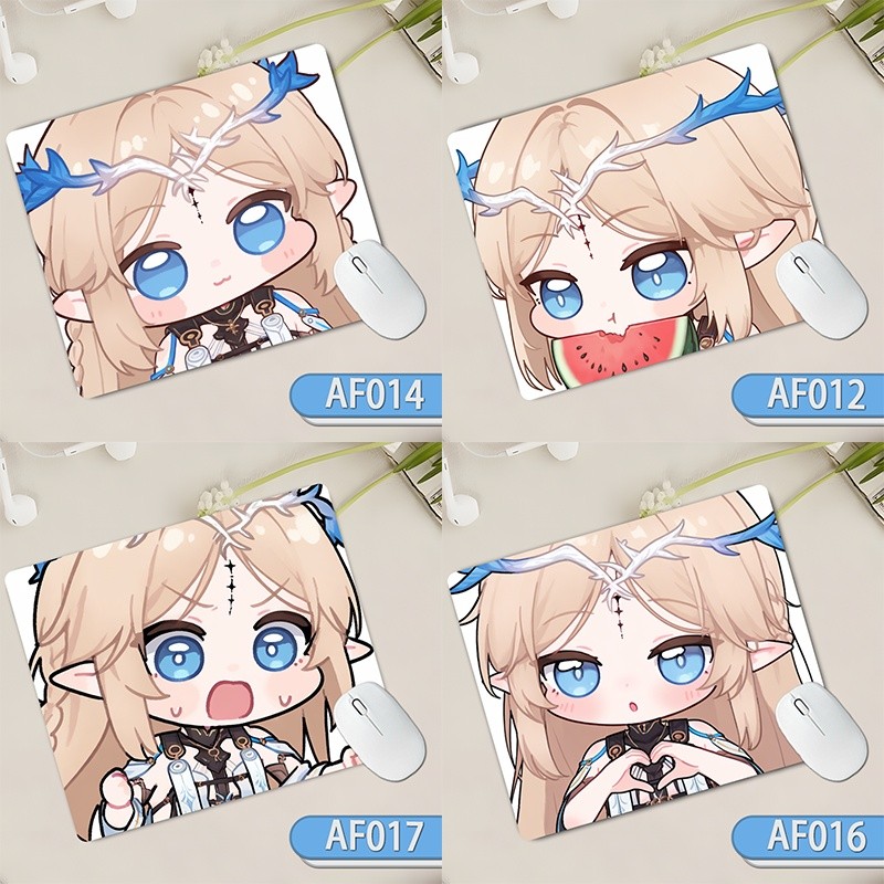 Wuthering Waves/Cartethyia/Cartethyia แผ่นรองเมาส์ สินค้าน่ารัก Desktop Pad แผ่นกันลื่น/ddff