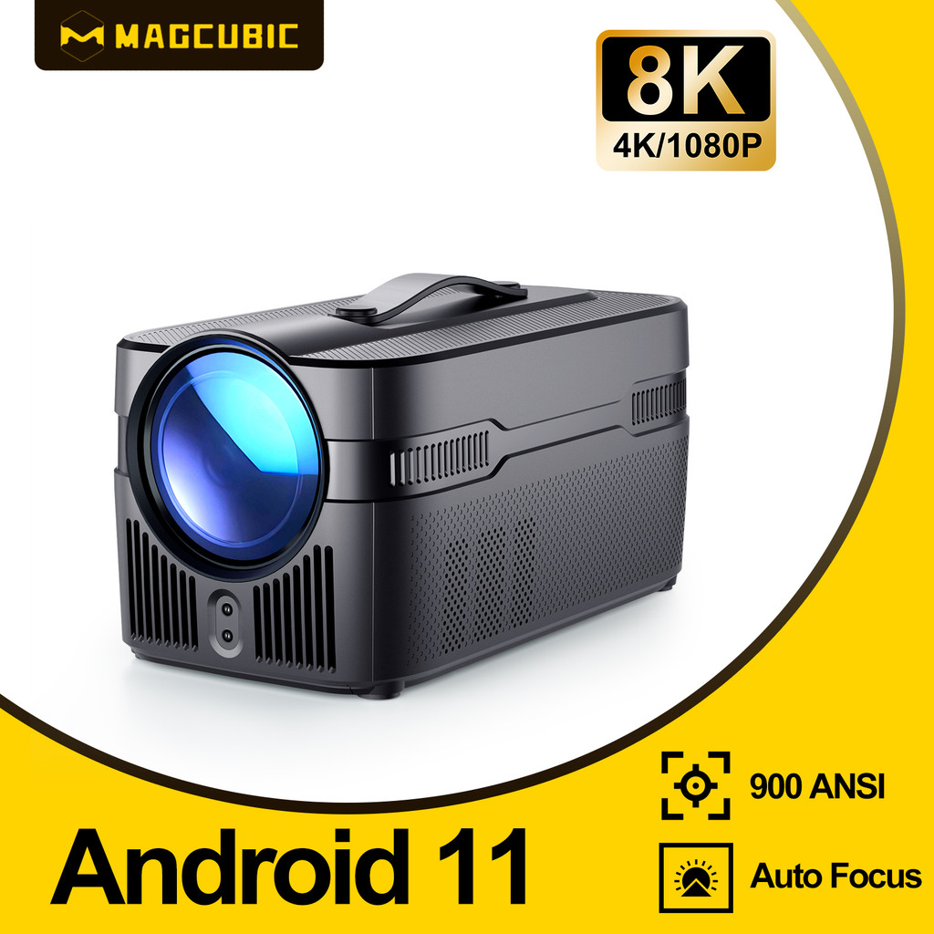 Magcubic 900ANSI HY450 C Auto Focus โปรเจคเตอร์ 8K 1080P Ultra สั้นโยน Allwinner H716 BT5.4 Auto Off