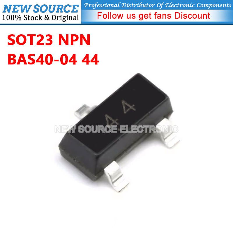 [20-100 ชิ้น] BAS40-04 44 SOT23 NPN ทรานซิสเตอร์พลังงาน SMD ชิป Triode แหล่งใหม่ ราคา ถูกที่สุด ดีลบีเคเค