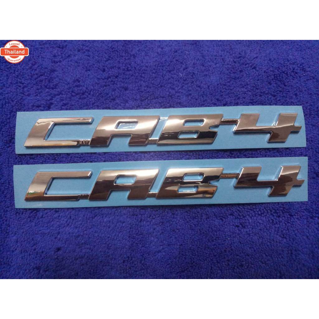 TJ.AUTO SHOP โลโก้ Cab4 สีชุป 2.5×22cm ติดรถ  ISUZU D-MAX  2020 แพ็คคู่ 2ชิ้น