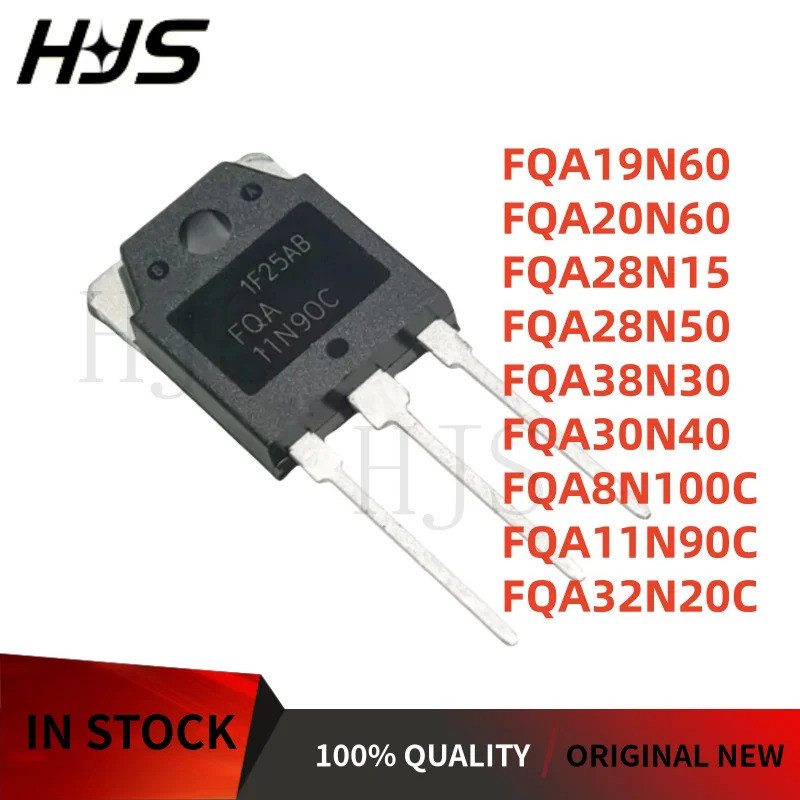 5PCS FQA38N30 FQA28N50 FQA30N40 FQA19N60 FQA28N15 FQA8N100C FQA11N90C Field Effect ทรานซิสเตอร์