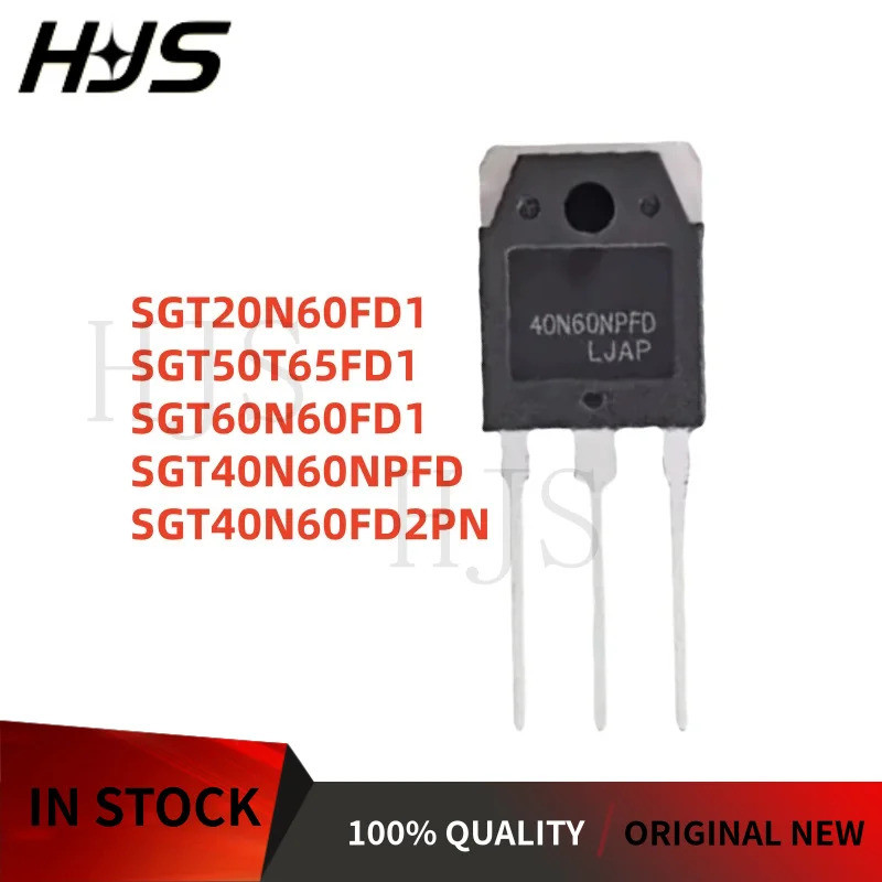 5PCS SGT20N60FD1 SGT50T65FD1 SGT60N60FD1 SGT40N60FD2PN SGT40N60NPFD 20N60FD1 50T65FD1 60N60FD2P ทราน
