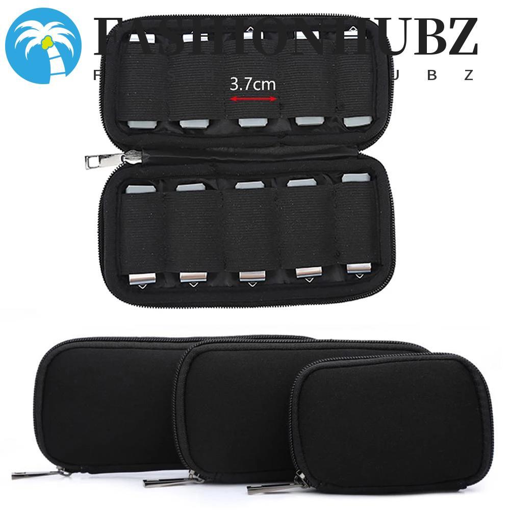 FASHIONHUBZ แฟลชไดรฟ์ Organizer ทนทานมัลติฟังก์ชั่น U Disk Holder กันฝุ่นกันกระแทกพร้อมซิป U Disk Ba
