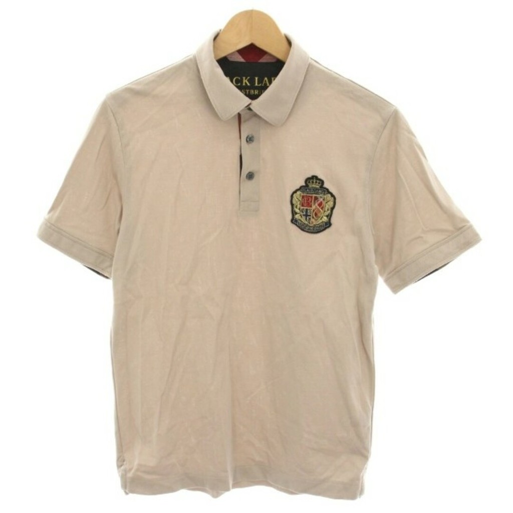 Black Label Crestbridge Polo Shirt gray Short sleeves Direct from Japan Secondhand