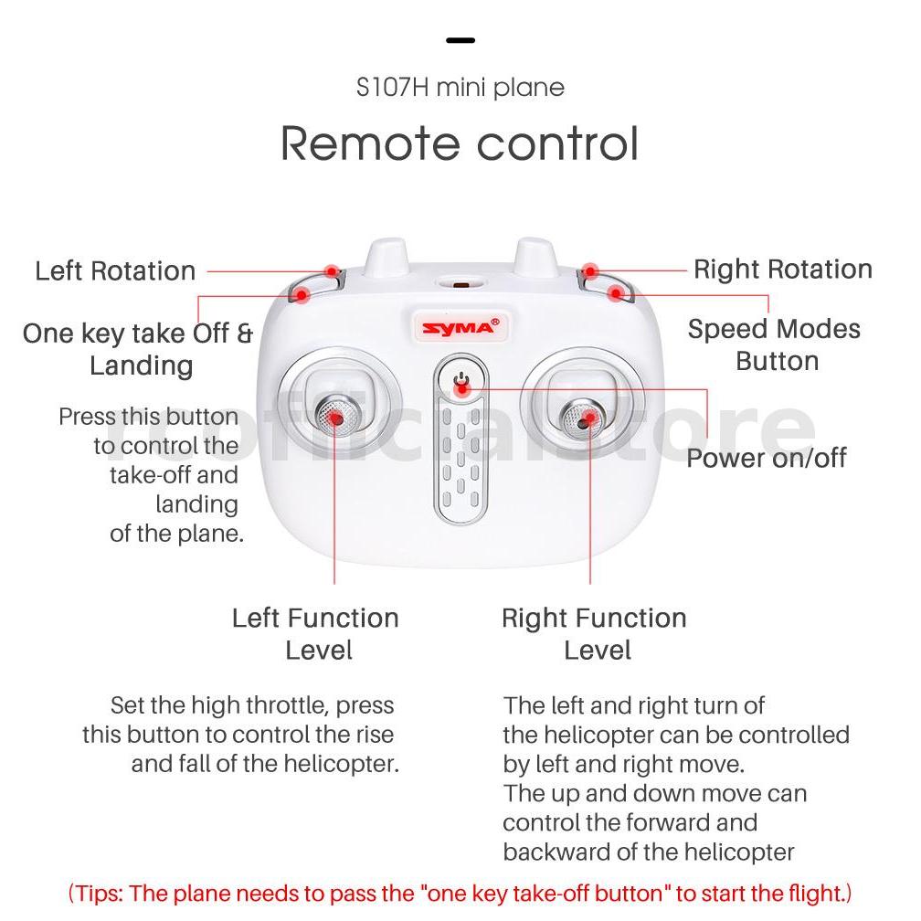 SYMA S107H 2.4G 3.5CH ระดับความสูงอัตโนมัติถือเฮลิคอปเตอร์ RC พร้อม Gyro RTF ราคา ถูกที่สุด ดีลบีเคเค แกลเลอรีภาพที่ 8