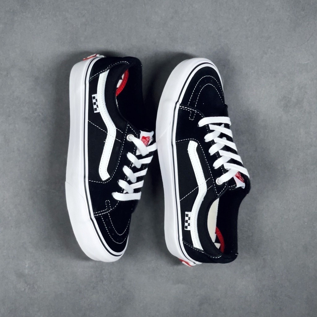 Vans PRO SK8-LOW Classic Black & White Low Cut Skate Shoe