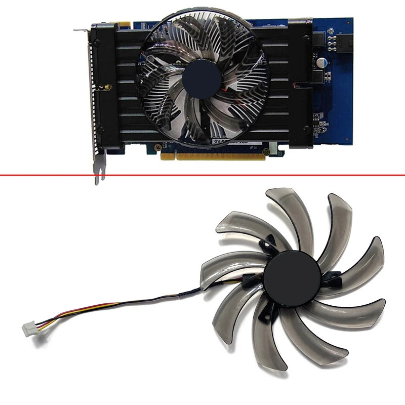 3PIN PLD10010S12H T129215SM Cooler พัดลมใช้สําหรับ Gigabyte HD 7770 Radon GT 640 GTX 550 650 660 650
