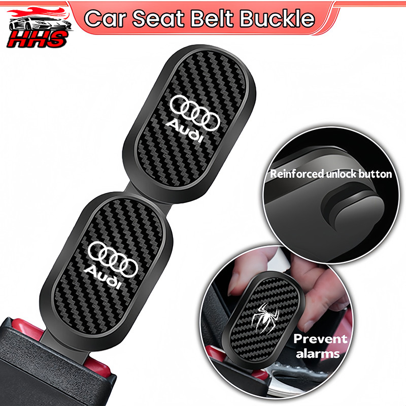 Audi รถที่นั่งเข็มขัดคลิป Extender Universal รถความปลอดภัยเข็มขัดนิรภัยคลิปหัวเข็มขัดปลั๊กหนาใส่ Soc