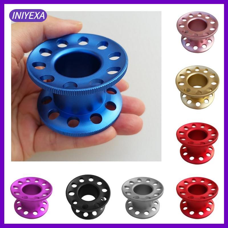 [Iniyexa] Compact Scuba Diving Tech Finger Spool Freediving Wreck Cave Reel อลูมิเนียม Blank Reel อุ
