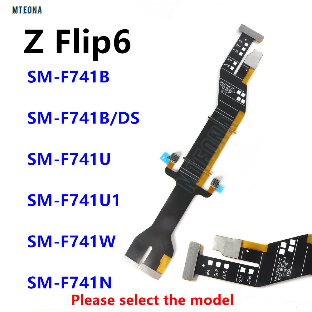 เมนบอร์ด Flex สําหรับ Samsung Galaxy Z Flip6 F741 SM-F741B F741U LCD เมนบอร์ดสําหรับ Flip 6 หลัก Fle